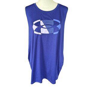 Under Armour loose purple sleeveless pullover athletic tank top women's size XL